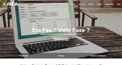 Desktop Screenshot of fax.de